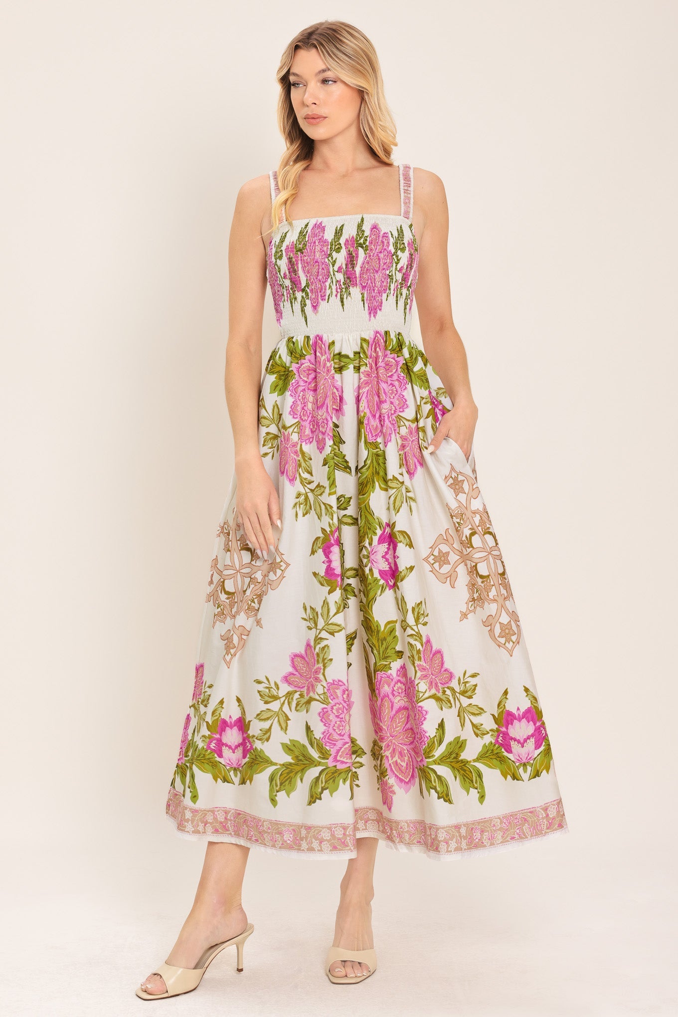 Springtime in Paris Woven Midi Dress view 8 (dress) - spring in paris dress, springtime in paris dresse - shop at us.meeeshop