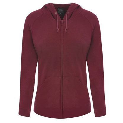 Spun Bamboo Women's Bamboo French Terry Zip Hooded Sweatshirt in Small view 11 - Spun Bamboo Shirt (top)