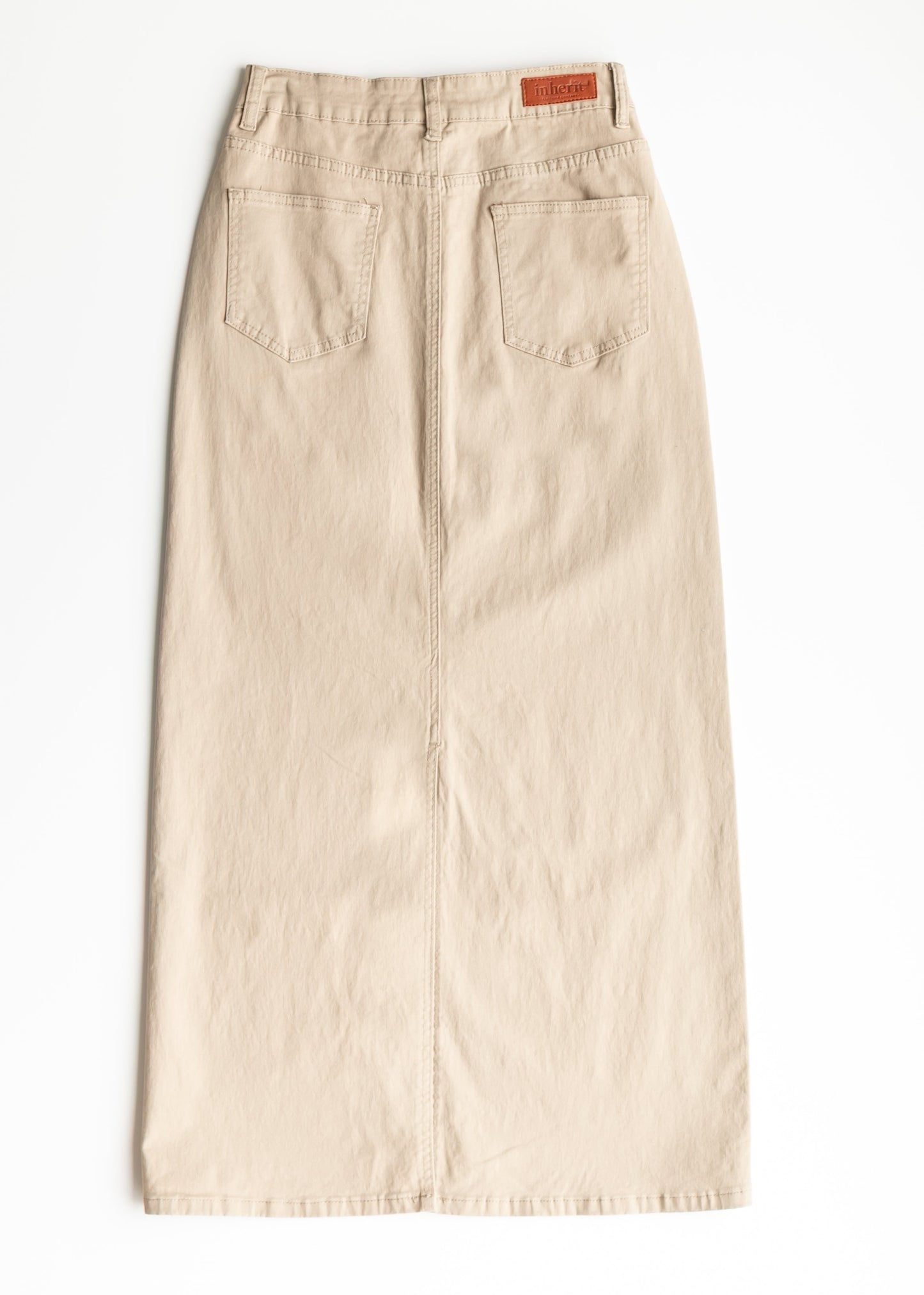 Stella Simply Taupe Denim Maxi Skirt in 20 view 10 (dress)