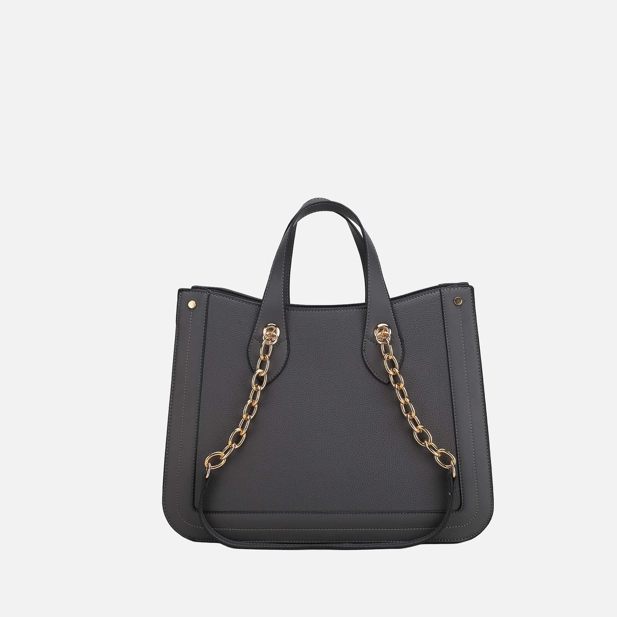 Stella Tote Bag in Charcoal Grey view 4 - Stella Tote Bag Rebecca Minkoff