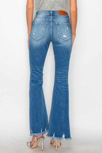 Stellar High Rise Flare Jeans in 3 (25) view 4 - High-Waisted - Stella High Rise Jeans (bottom)