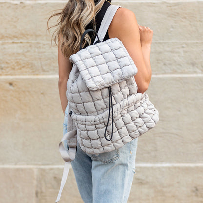 Stevie Quilted Puffer Backpack - MeeeShop Women's Fashion