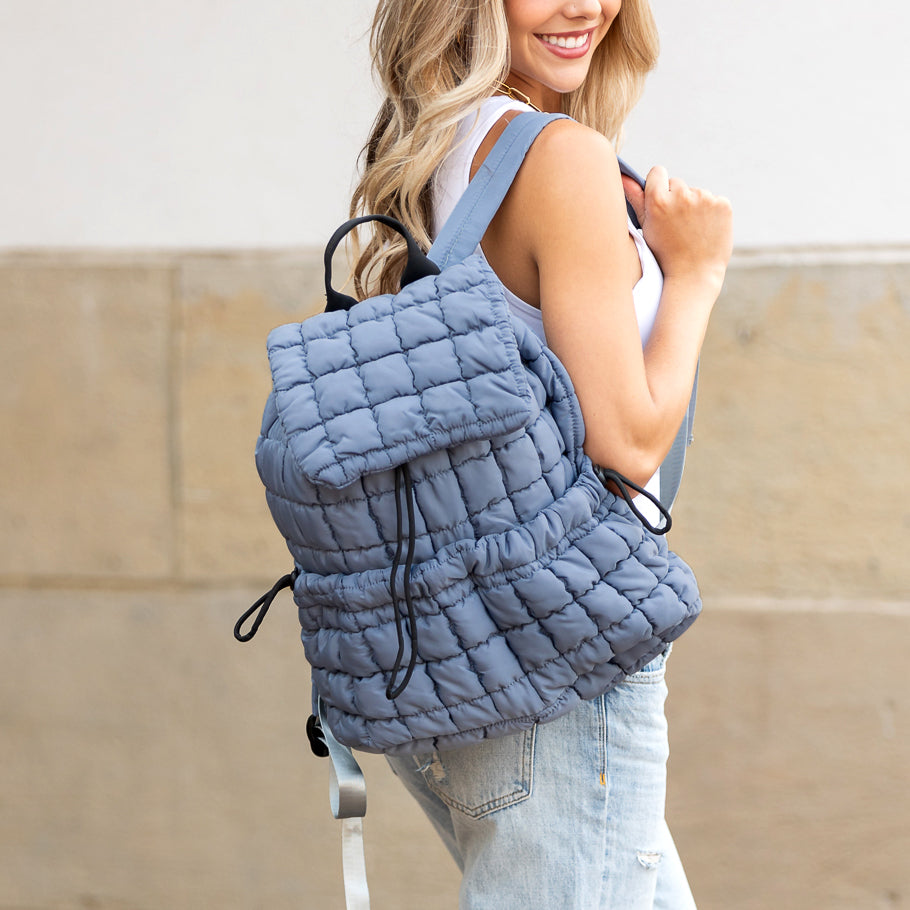 Stevie Quilted Puffer Backpack view 10 (bag)