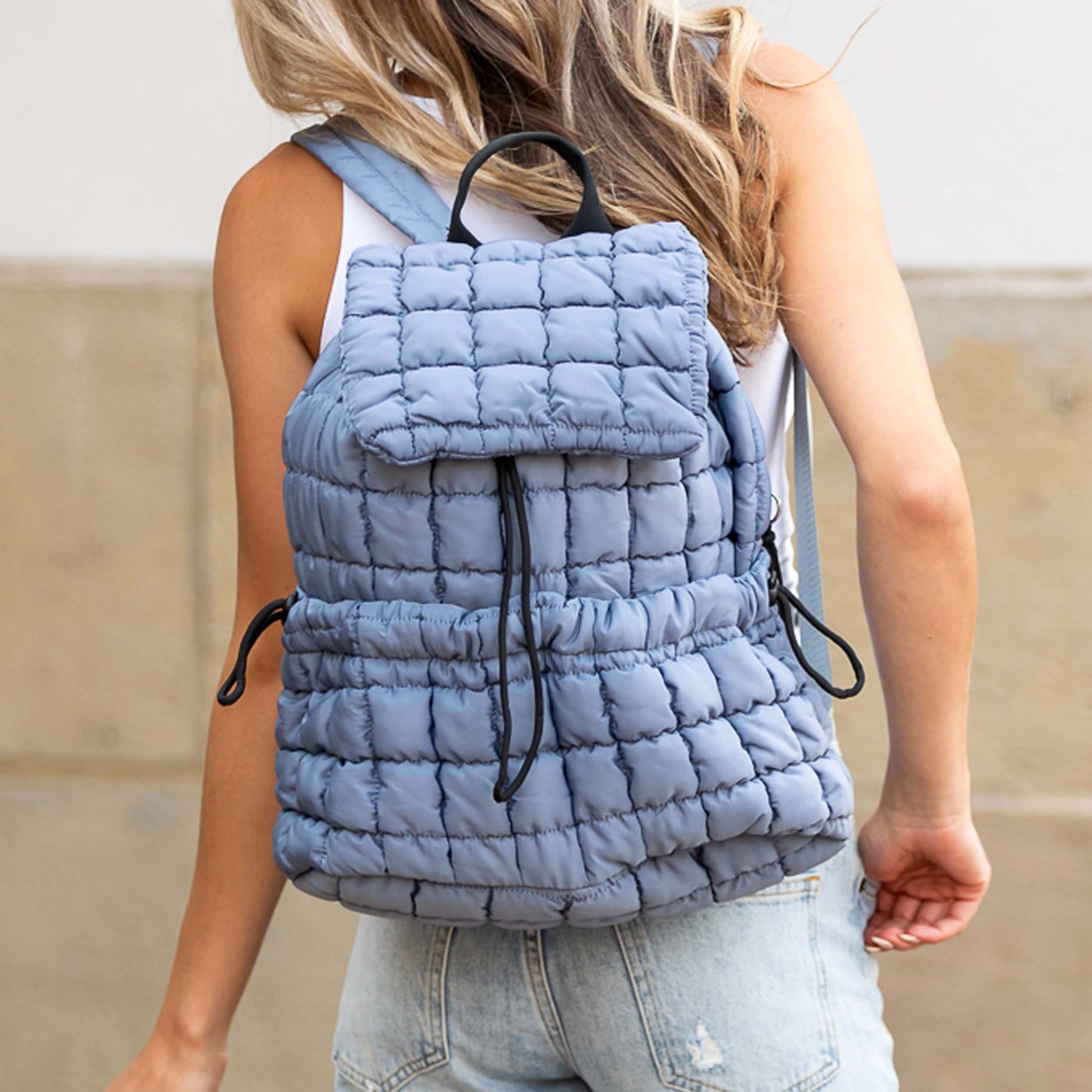 Stevie Quilted Puffer Backpack view 9 (bag)