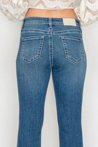 Stevie Tummy Control High Rise Slim Flare Jeans (medium Wash) view 9 - High-Waisted - Wash Jeans (bottom)