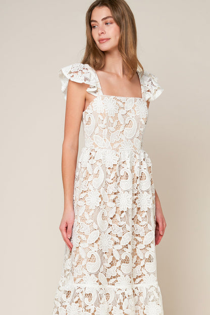 Still Thinking Lace Midi Dress view 12 - Still Thinking Shirt