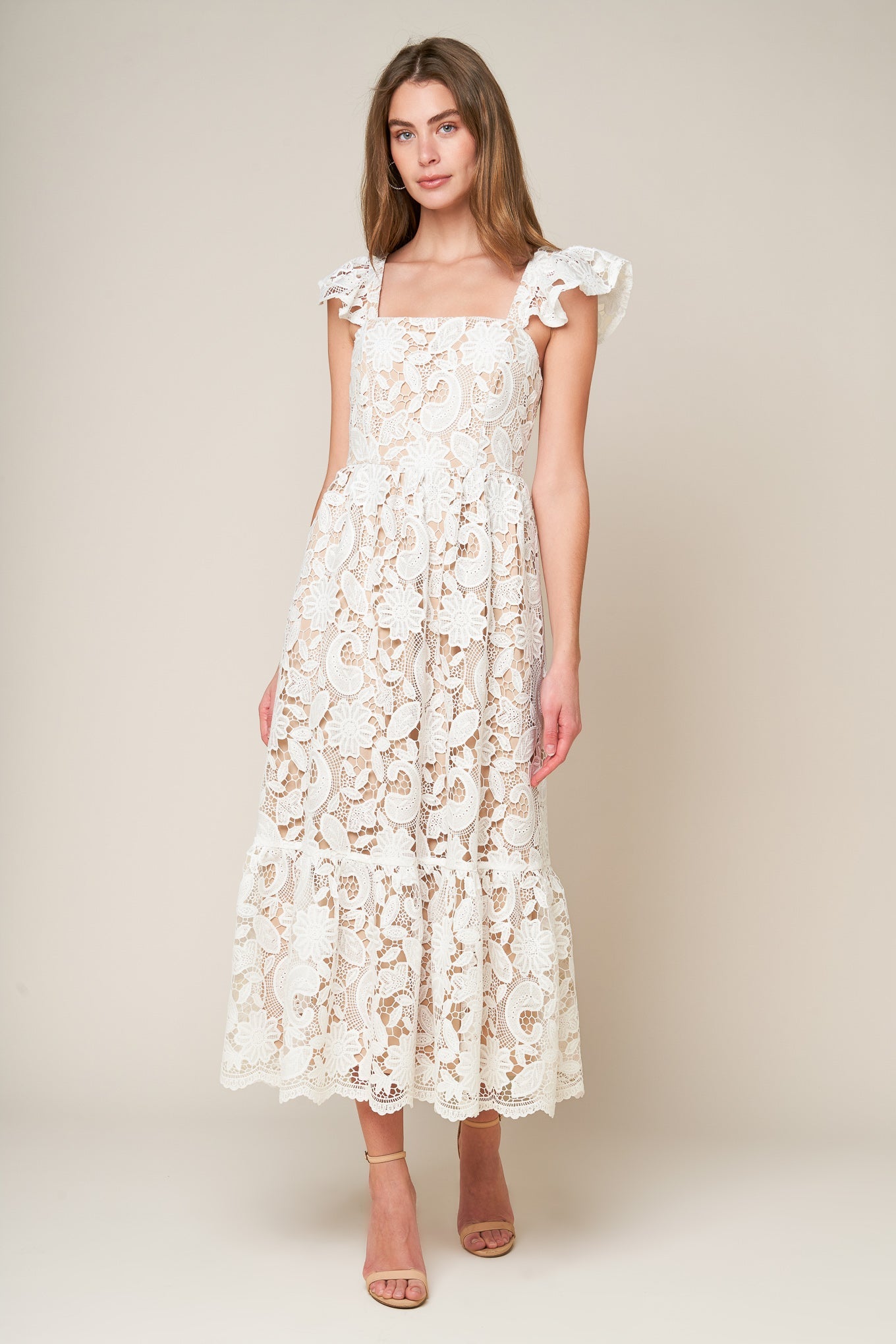 Still Thinking Lace Midi Dress view 13 - Still Thinking Shirt