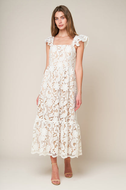 Still Thinking Lace Midi Dress view 13 - Still Thinking Shirt