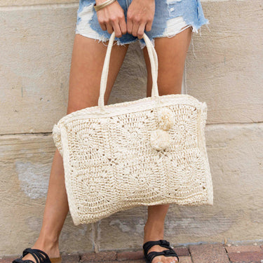 Straw Traveler Tote view 9 - Straw Traveler Tote By Hat Attack (bag)