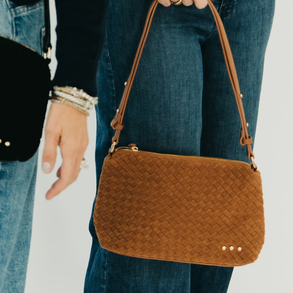 Suede Harper Hobo Shoulder Bag view 12 - Harper Suede Bag
