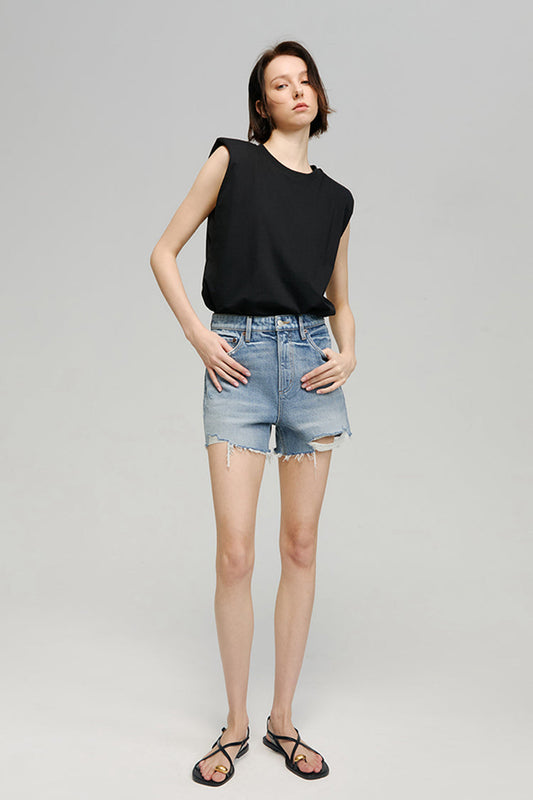 Sun-kissed Vintage Cut Off Shorts Hj115 in Whole Lotta Love - Sun Kissed Hoodie (bottom)