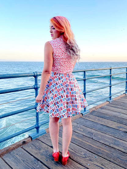 Sunny Days Skater Skirt in M view 3 - Sunny Days Floral Mini Skirt Set