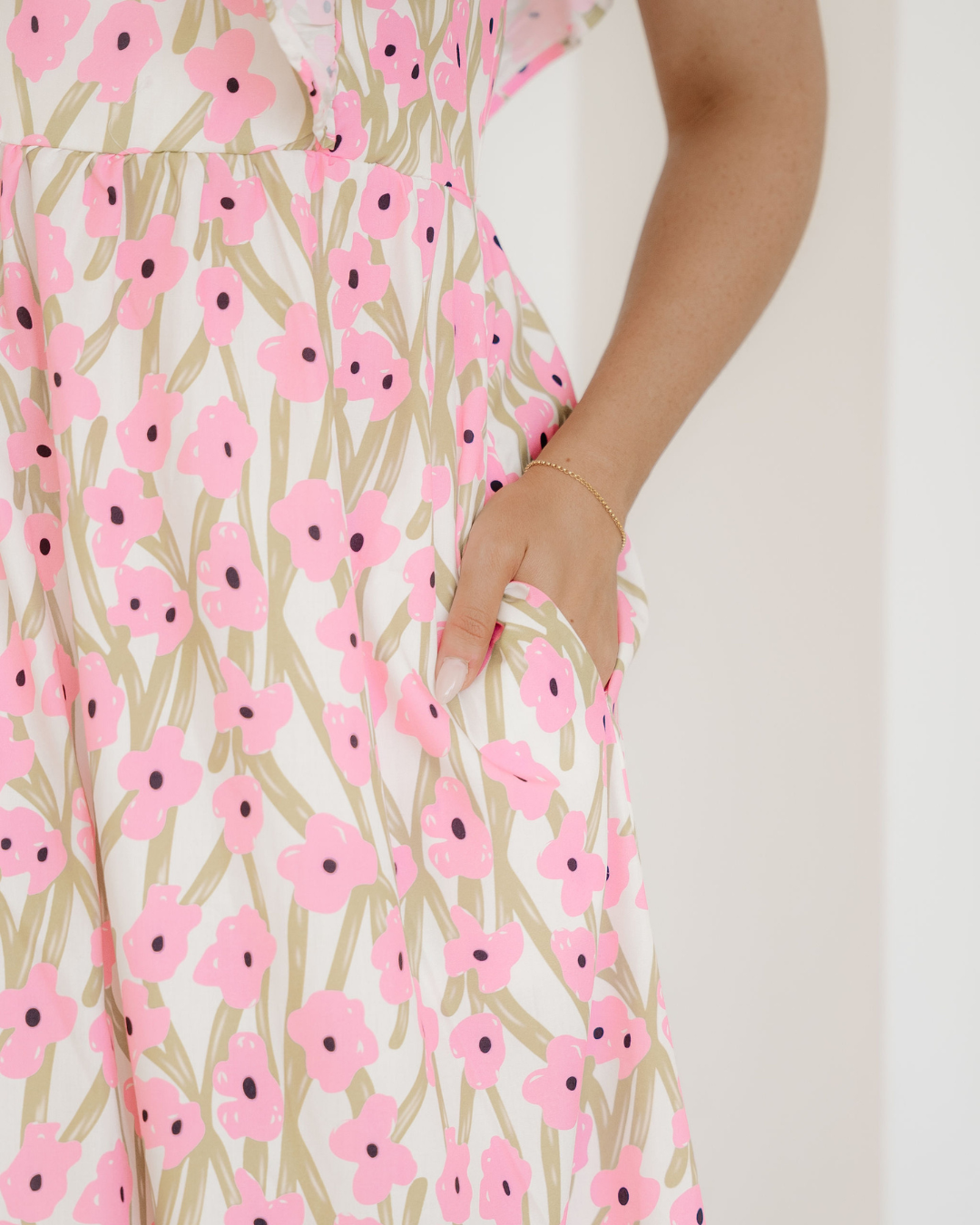 sunny floral print Sunny Floral Print Square Neck Ruffled Strap Maxi Dress view 6 (dress) - shop at us.meeeshop