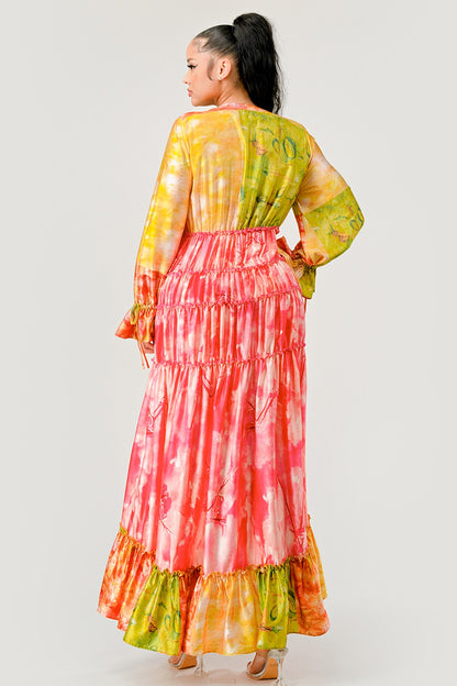 Sunset Breeze Tiered Maxi Dress view 6 - Sunset Breeze Outfit