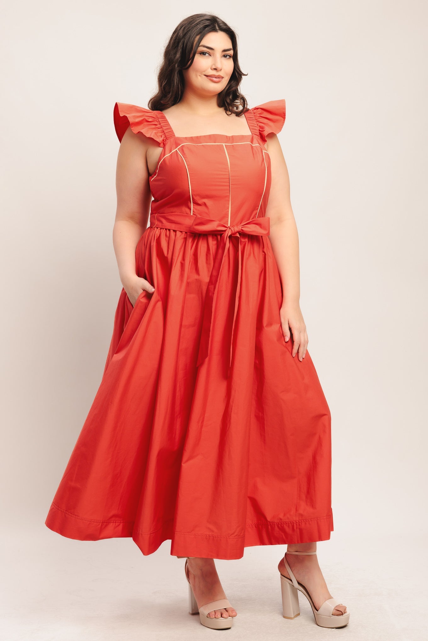 Sunset Romance Woven Midi Dress view 11 - Sunset Love Dress Billabong