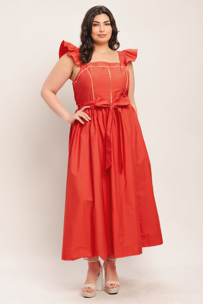 Sunset Romance Woven Midi Dress view 7 - Sunset Love Dress Billabong