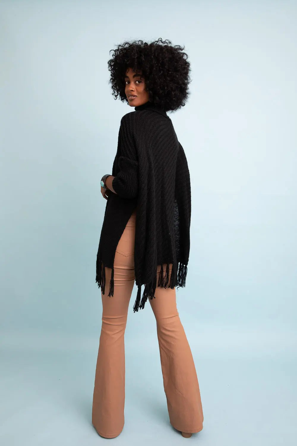 Sweater Weather Roll-neck Poncho - MeeeShop Women's Fashion