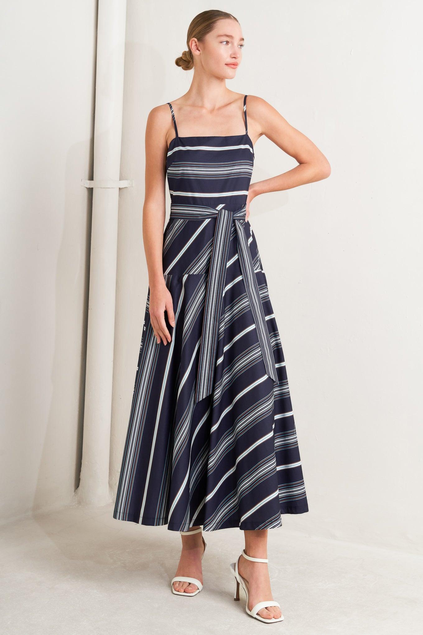 Sweet Escape Stripe Woven Midi Dress view 15 - Sweet Escape Dress Windsor