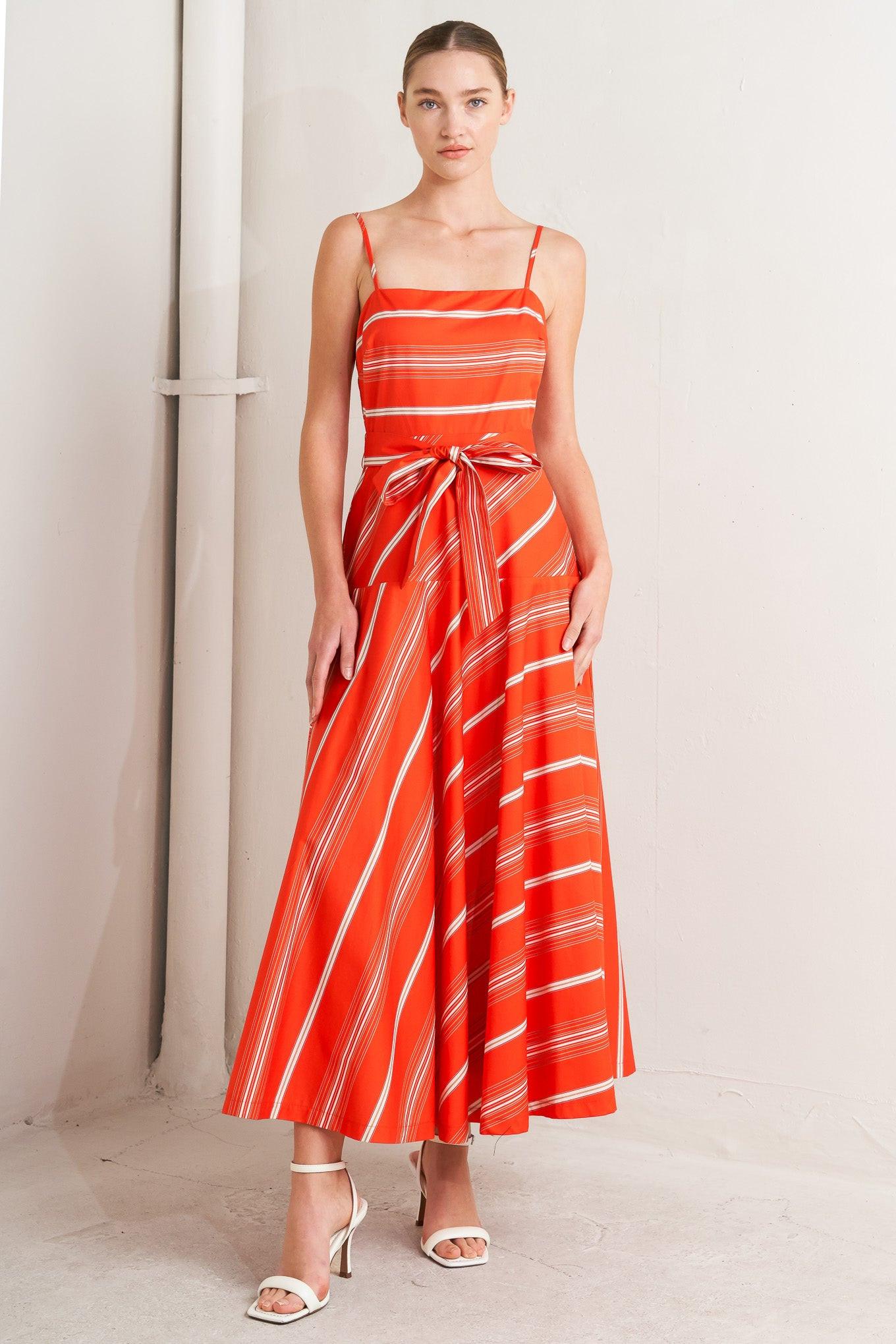Sweet Escape Stripe Woven Midi Dress view 8 - Sweet Escape Dress Windsor