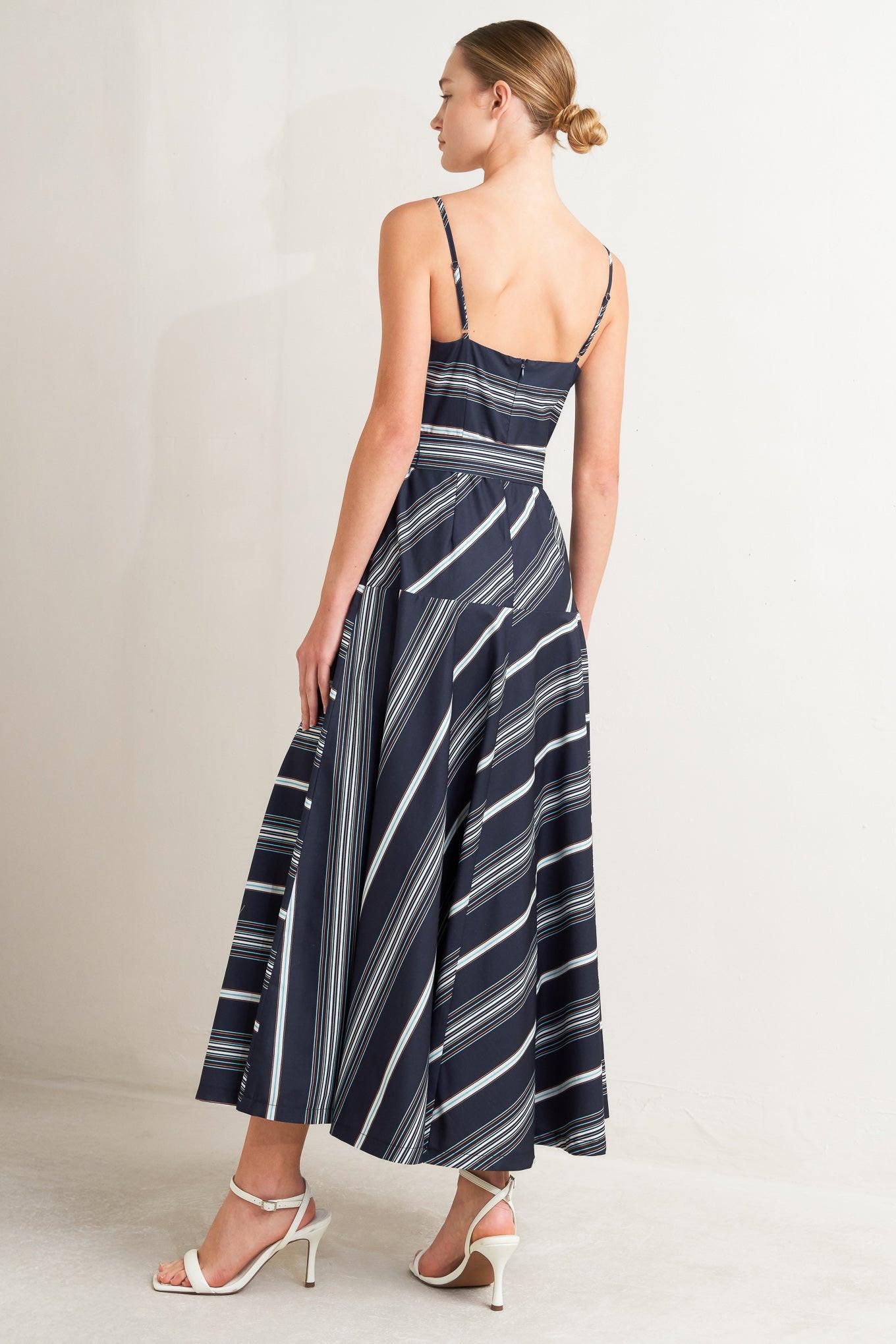 Sweet Escape Stripe Woven Midi Dress view 9 - Sweet Escape Dress Windsor