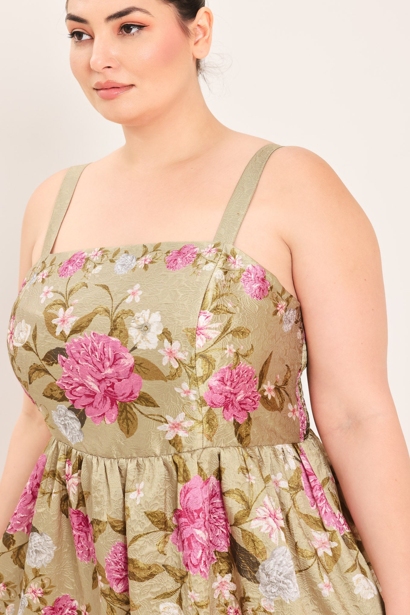 Sweet Peony Morning Woven Midi Dress view 8 - Peony Sweet Pea Dress