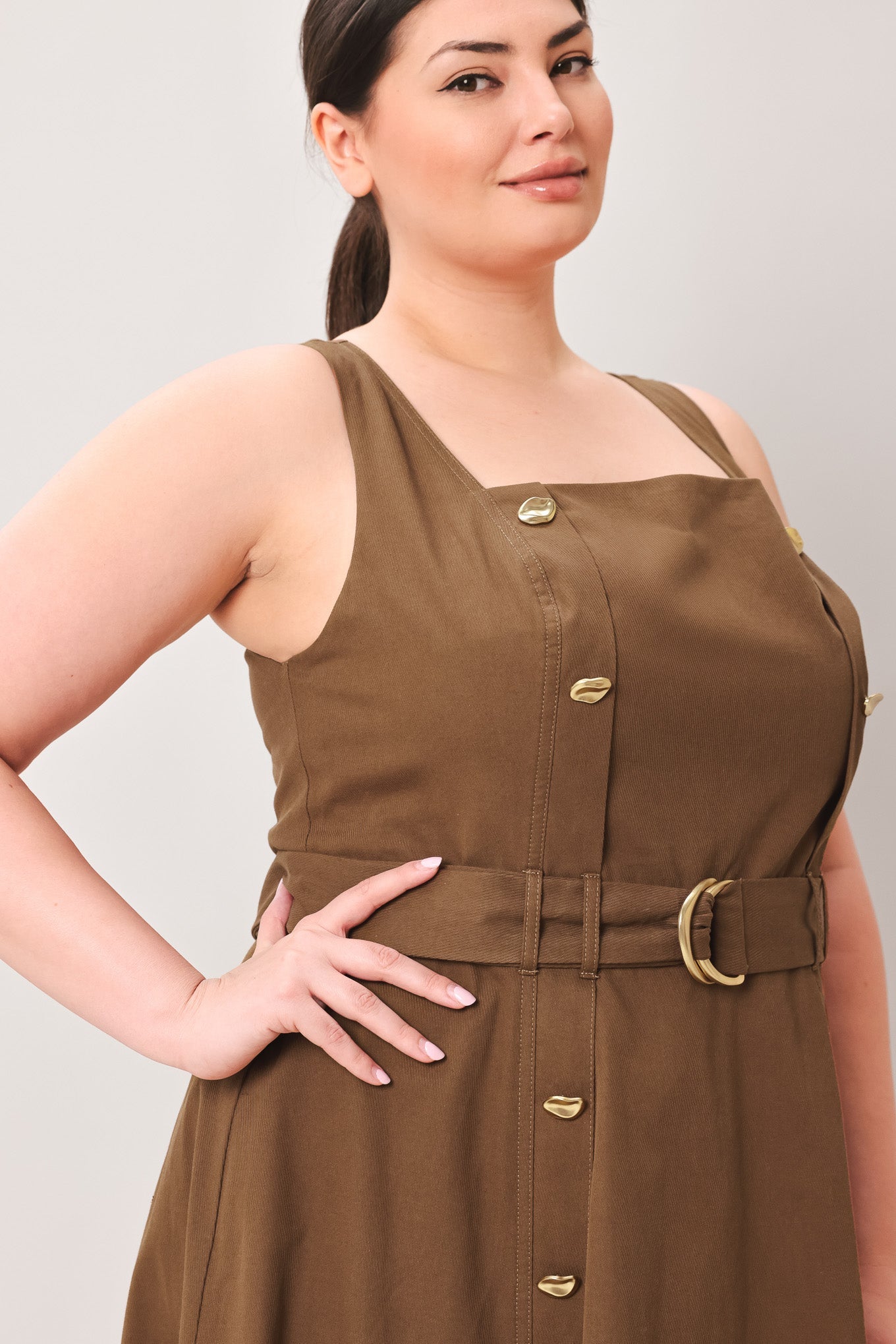Sweet Sienna Woven Midi Dress view 9