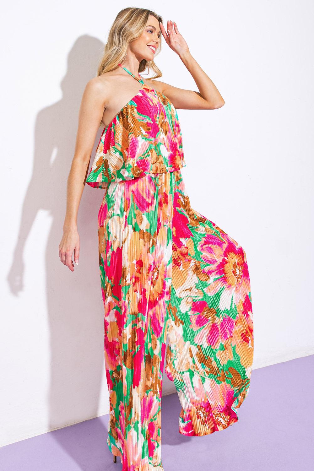 Swing of Things Plisse Jumpsuit view 4 (one-piece)