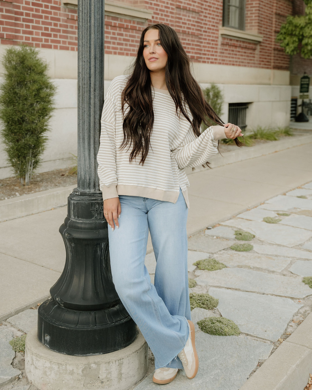sydney striped sweater Sydney Striped Sweater view 3 (layer) - shop at us.meeeshop