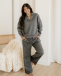 Sylvie Collared V Neck Pullover Sweatshirt Sweatpants Set