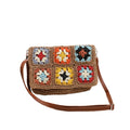 Sylvie Foldover Crochet Woven Crossbody view 6 (bag) - sylvie cross body bag, silver foldover purse, sm - shop at us.meeeshop