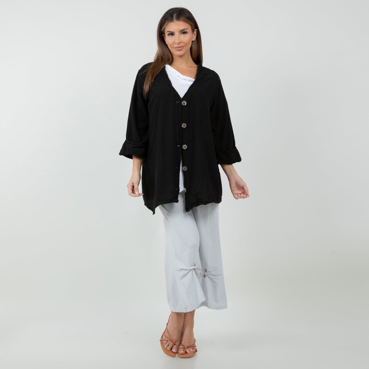 Tammy- Jacket/top for Every Occasion 100% Cotton Gauze in 0 (XS/S) view 10