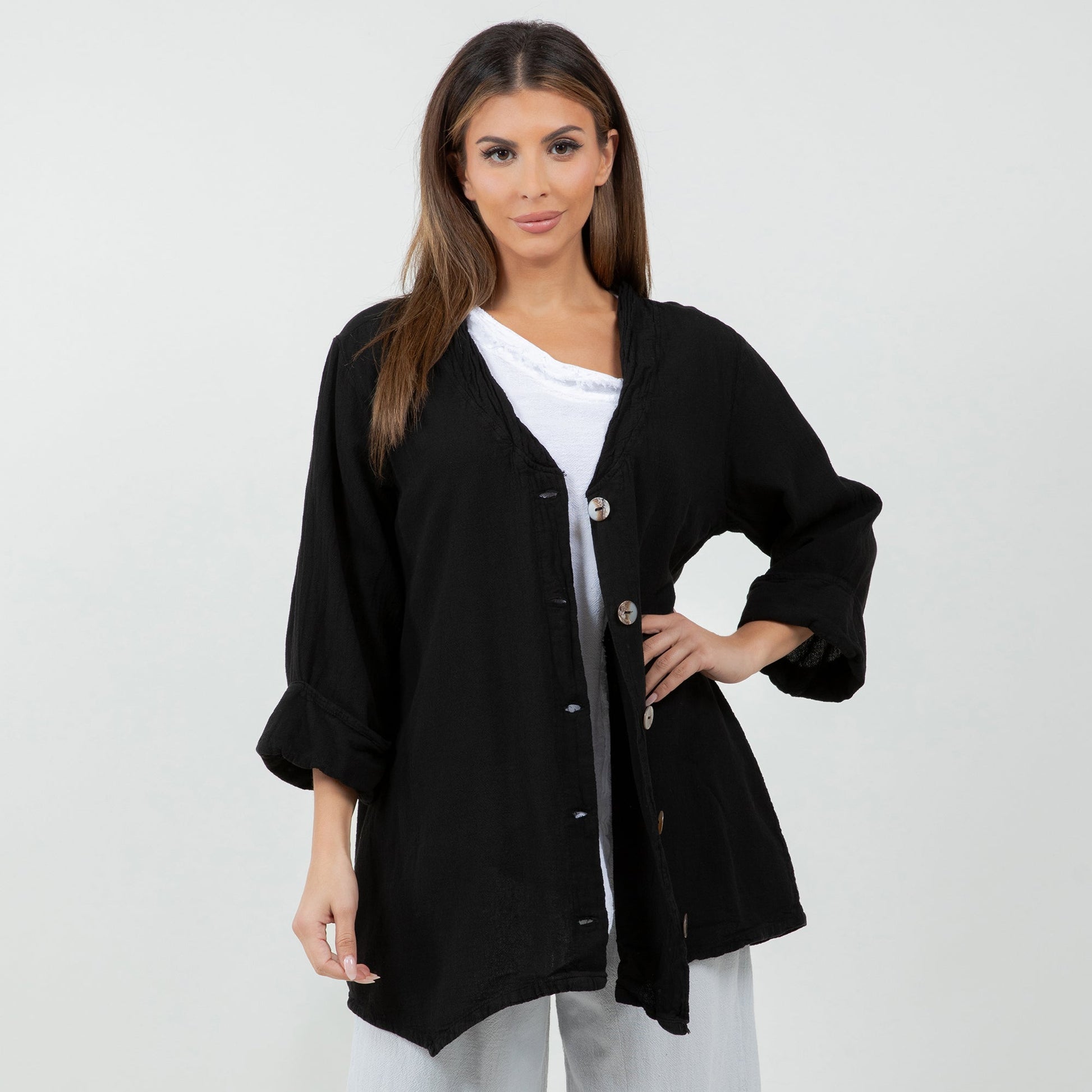 Tammy- Jacket/top for Every Occasion 100% Cotton Gauze in 0 (XS/S) view 11