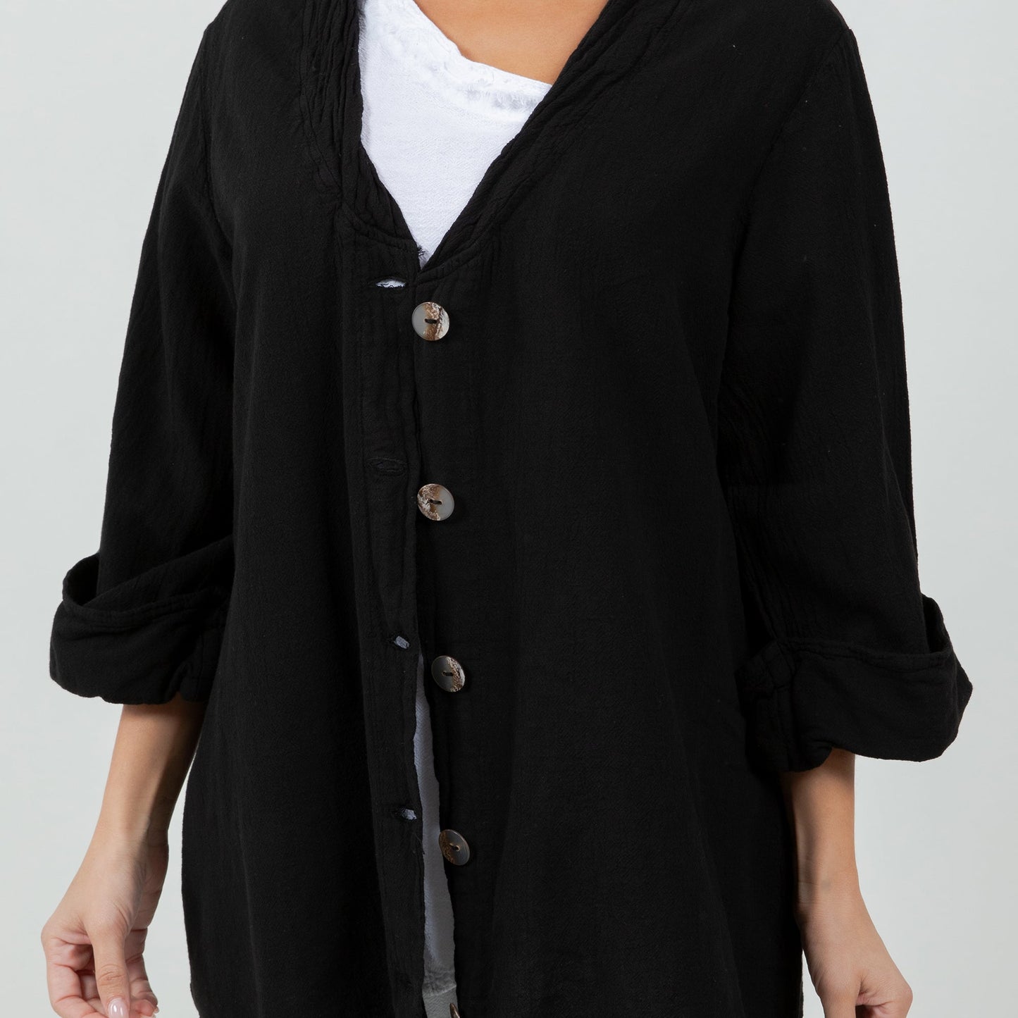 Tammy- Jacket/top for Every Occasion 100% Cotton Gauze in 0 (XS/S) view 12