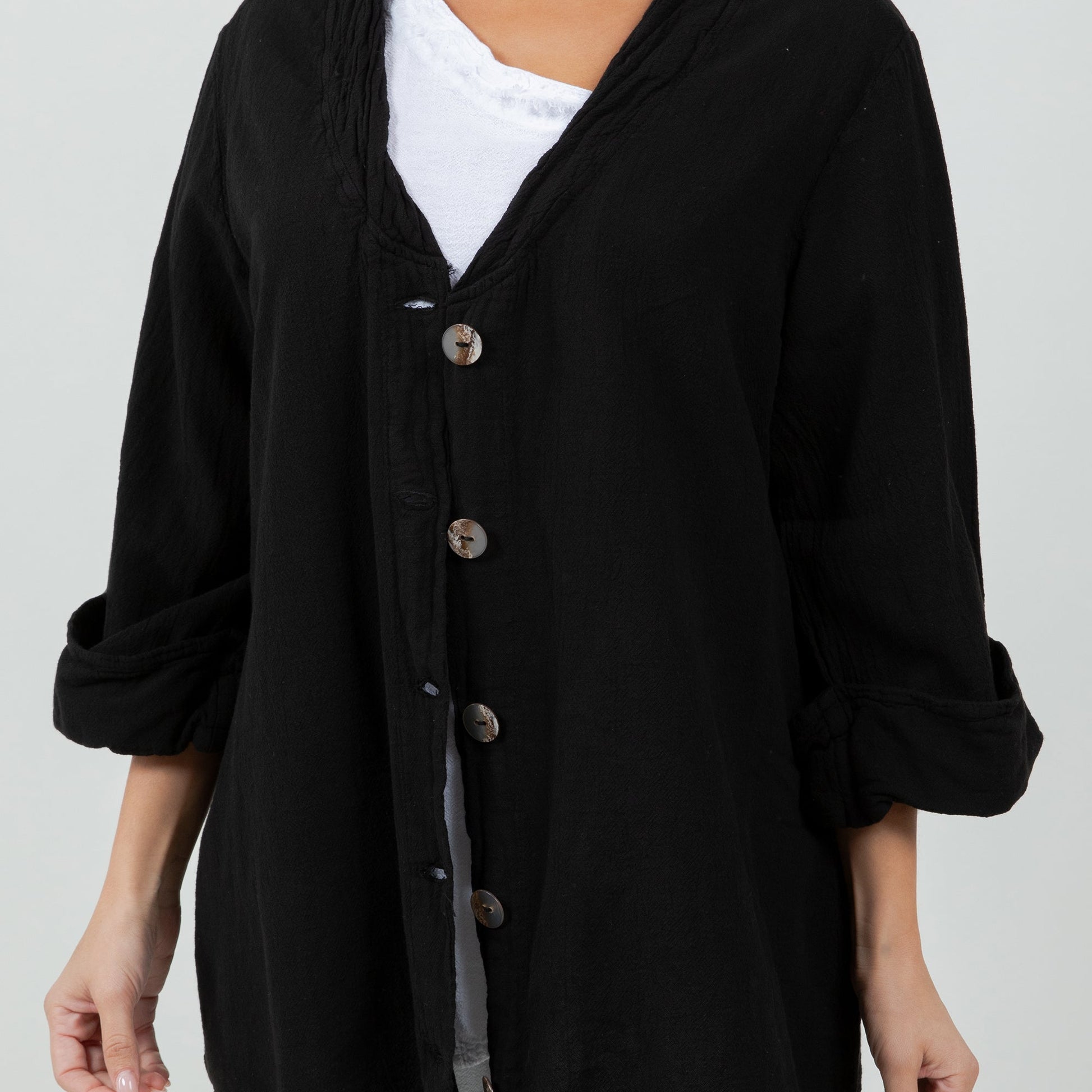 Tammy- Jacket/top for Every Occasion 100% Cotton Gauze in 0 (XS/S) view 12