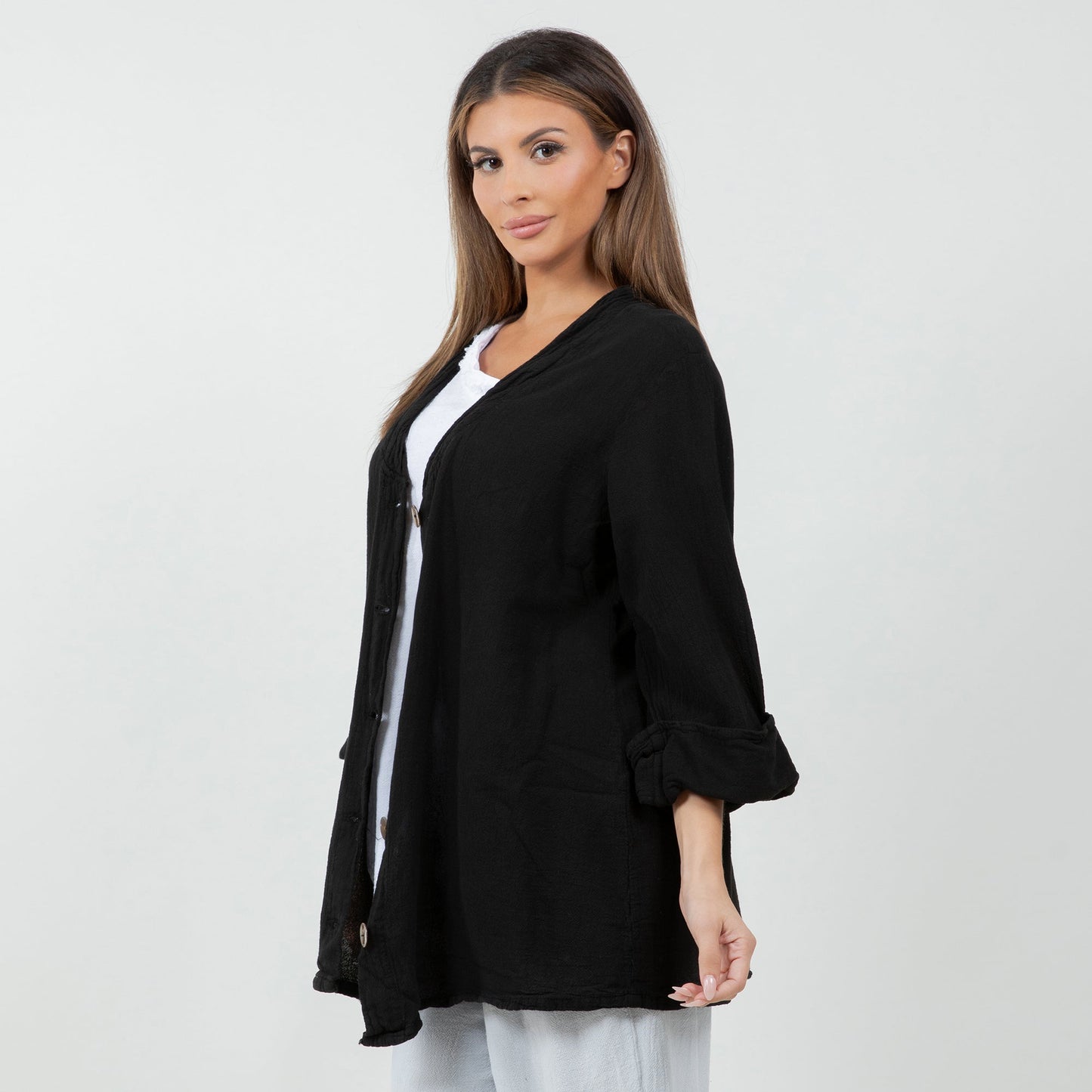 Tammy- Jacket/top for Every Occasion 100% Cotton Gauze in 0 (XS/S) view 13