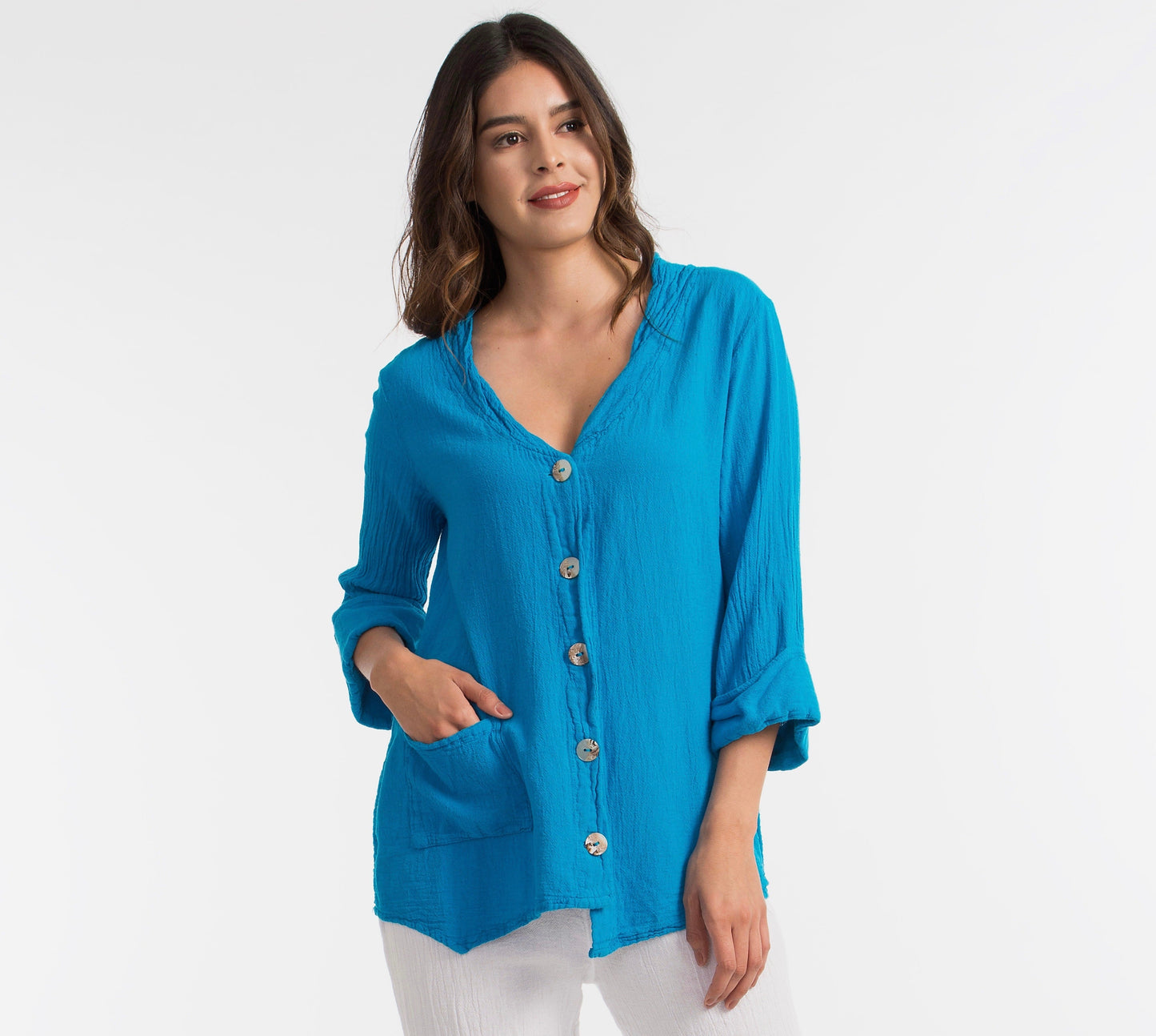 Tammy- Jacket/top for Every Occasion 100% Cotton Gauze in 1 (S/M) view 14