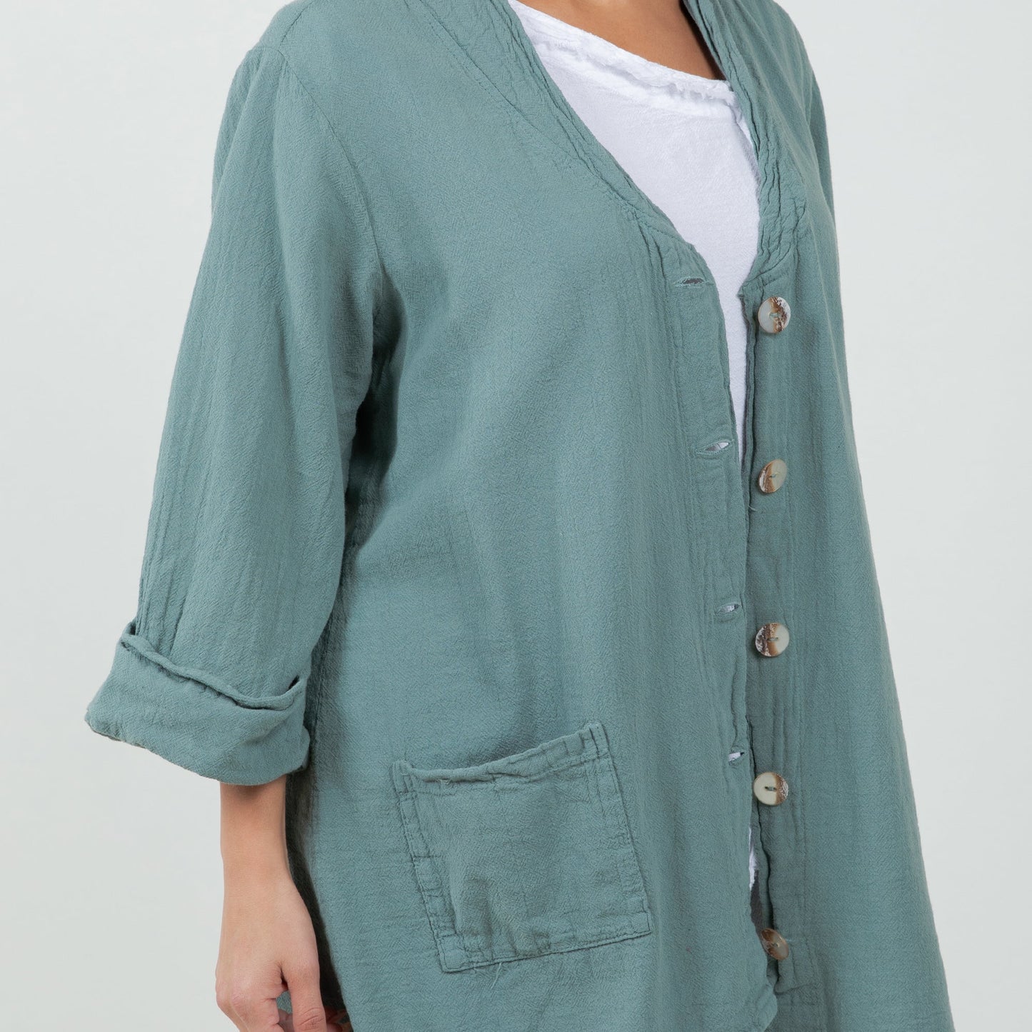 Tammy- Jacket/top for Every Occasion 100% Cotton Gauze in 0 (XS/S) view 6