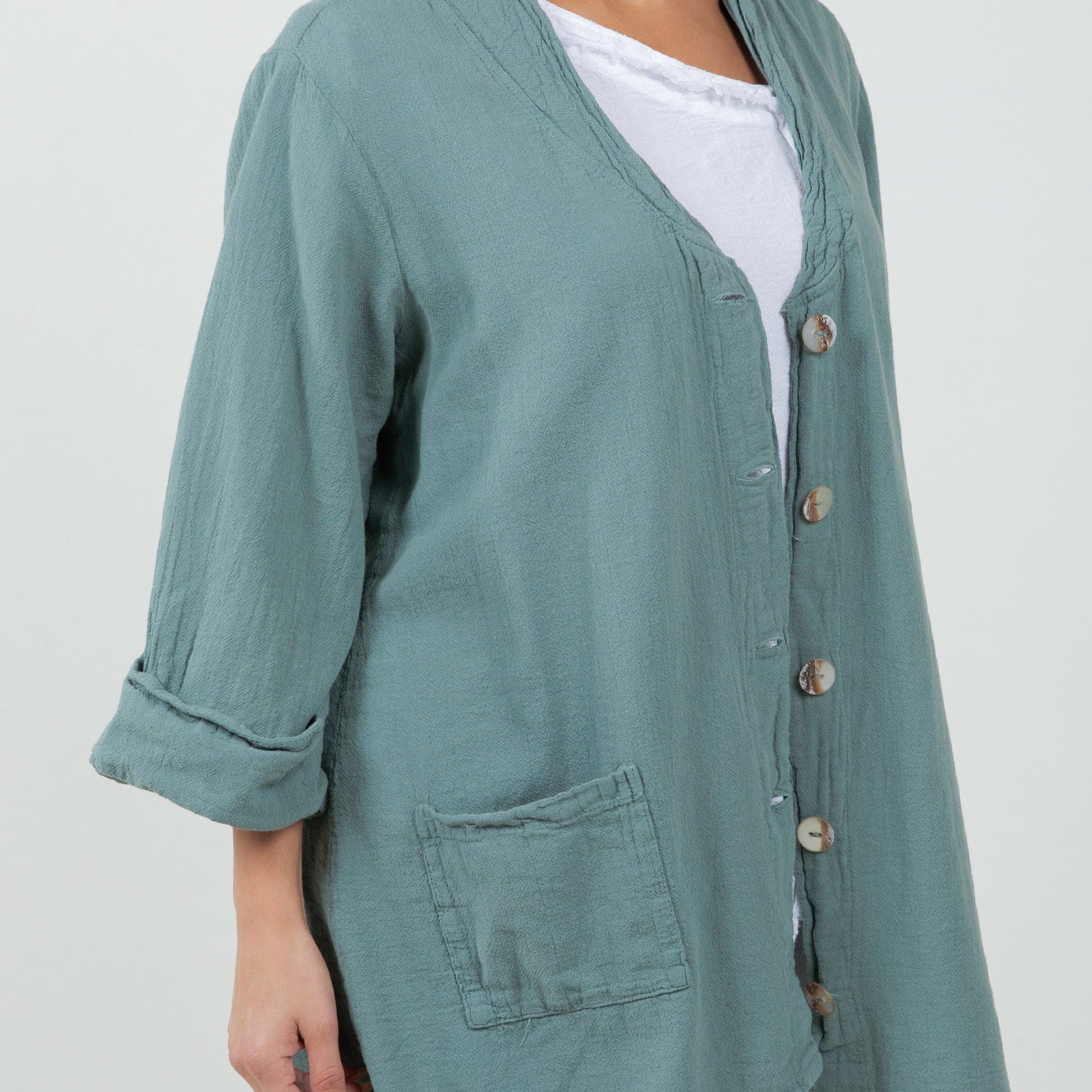 Tammy- Jacket/top for Every Occasion 100% Cotton Gauze in 0 (XS/S) view 6