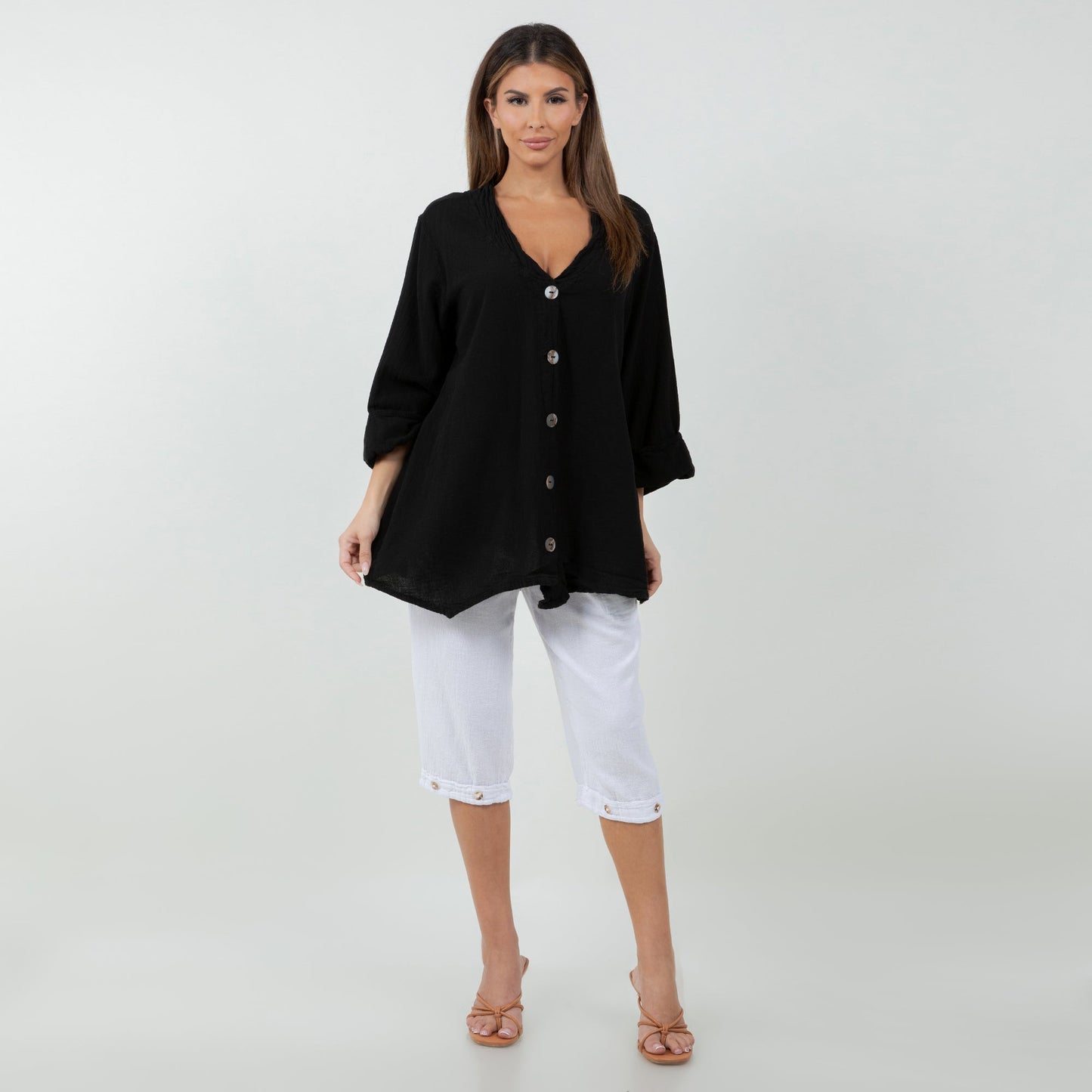 Tammy- Jacket/top for Every Occasion 100% Cotton Gauze in 0 (XS/S) view 8
