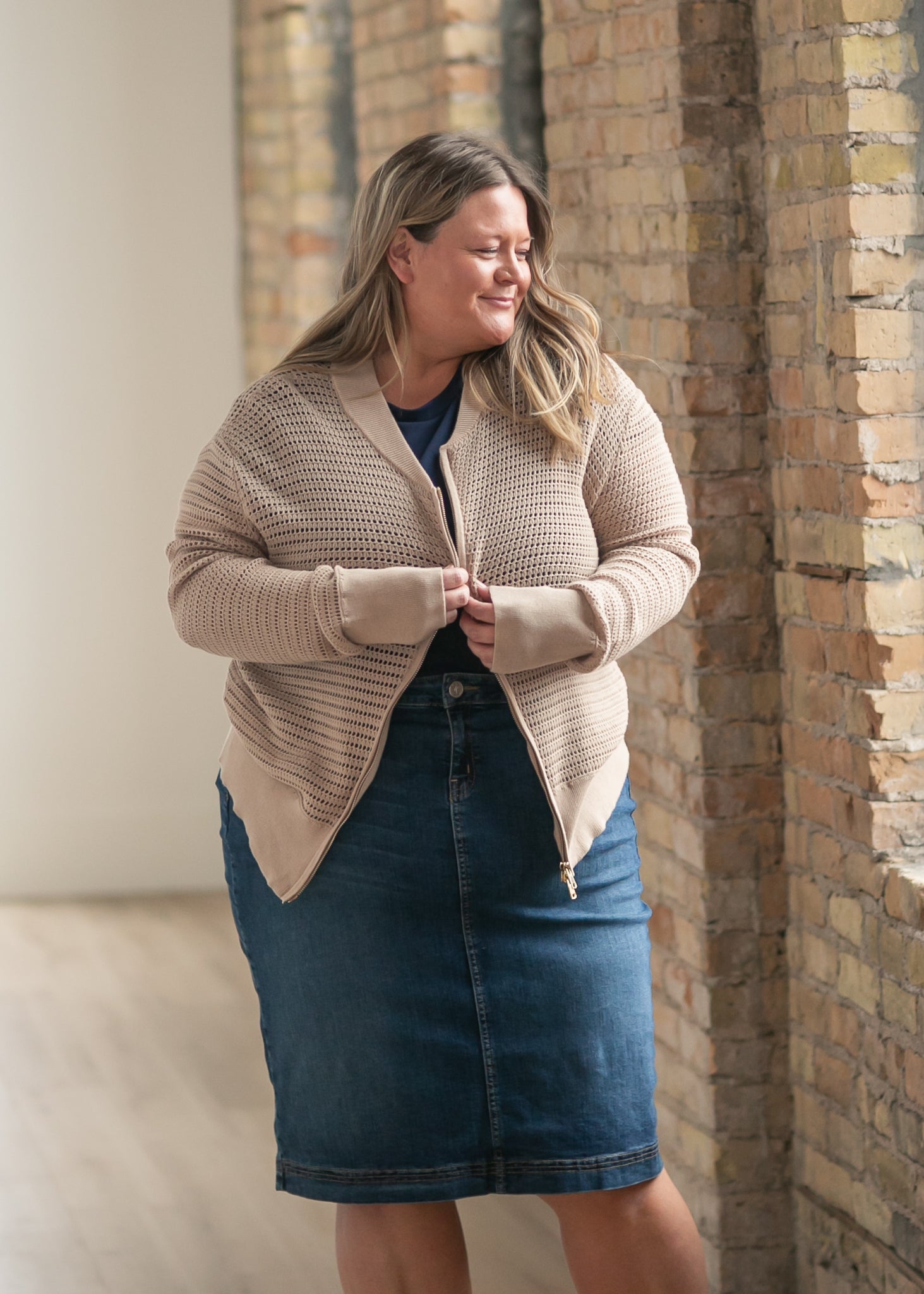 Tate Crochet Open Knit Cardigan Top view 13 - Fall Wardrobe Essential