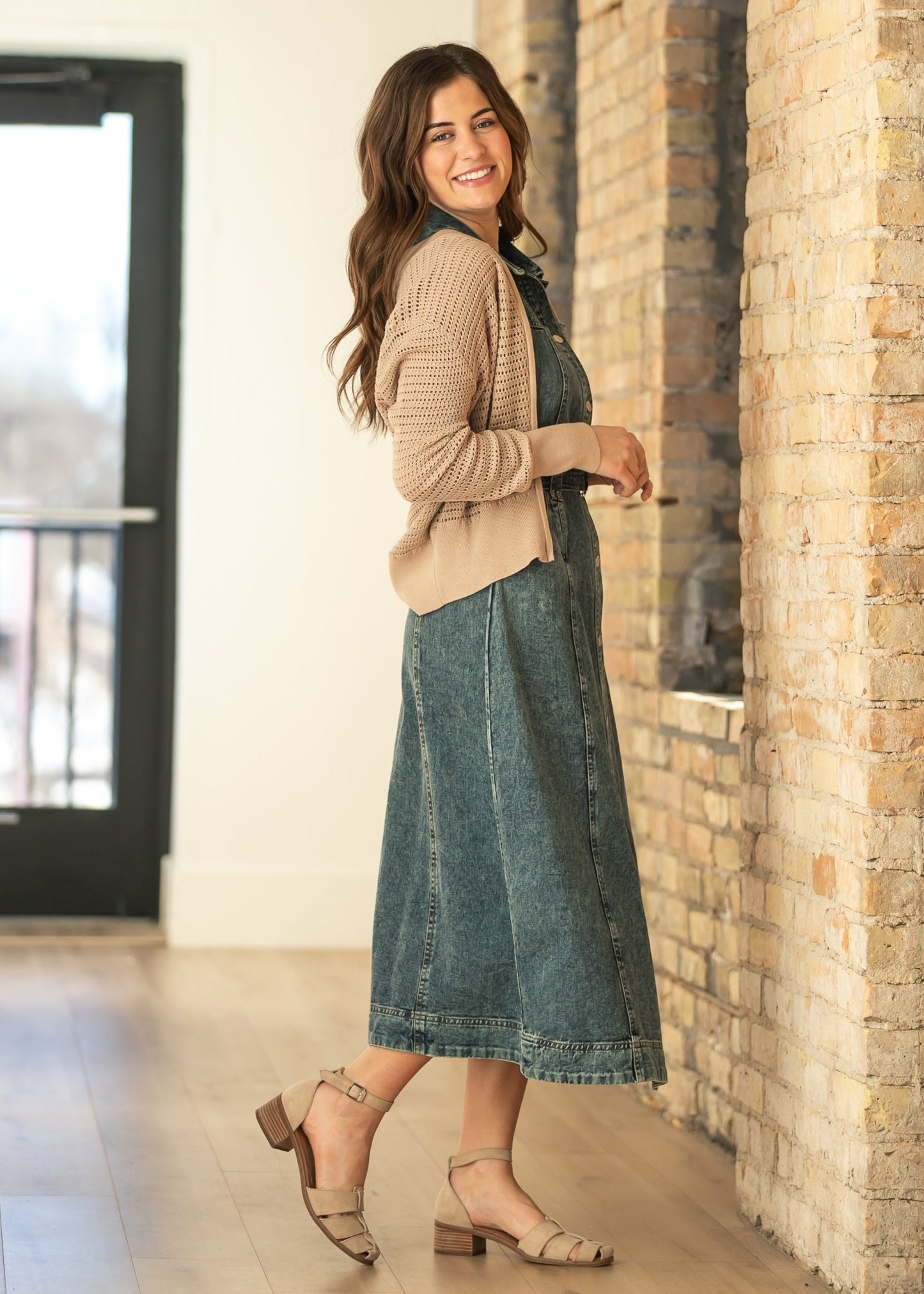 Tate Crochet Open Knit Cardigan Top view 15 - Fall Wardrobe Essential