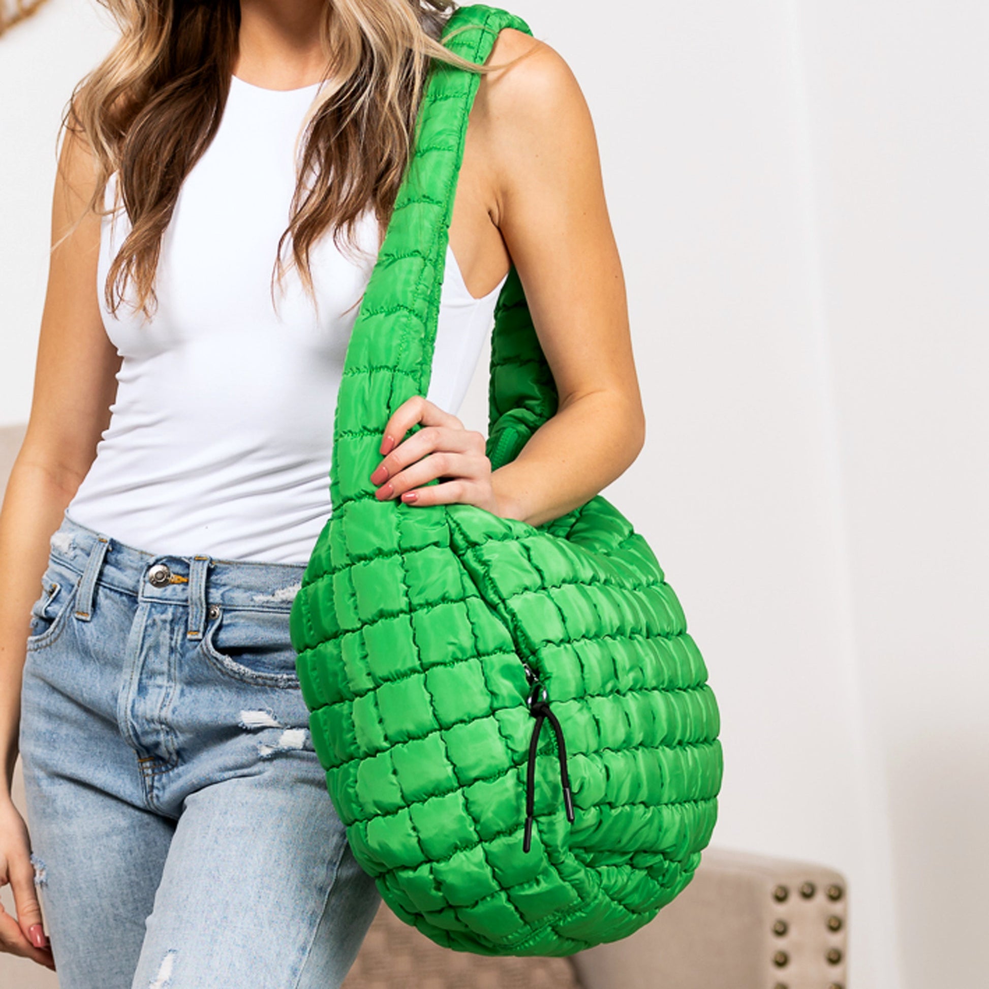 Taylor Quilted Puffer Tote view 11 - Bella Taylor Quilted Tote (bag)