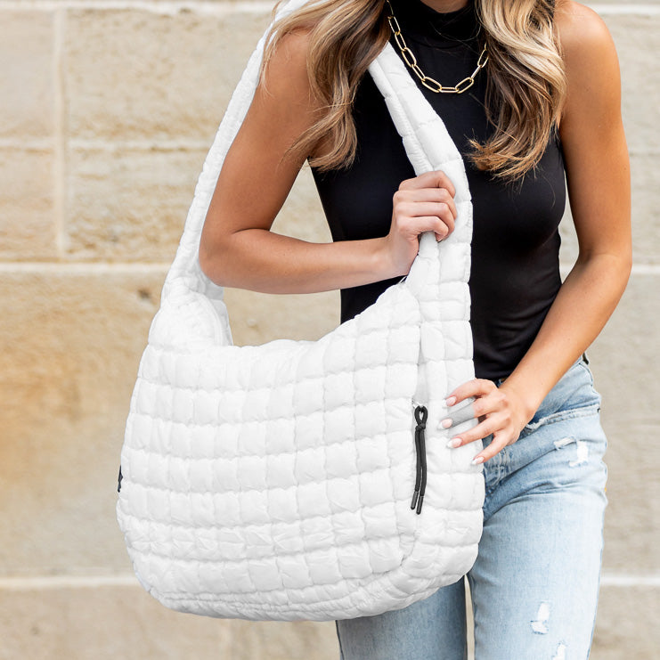 Taylor Quilted Puffer Tote view 9 - Bella Taylor Quilted Tote (bag)