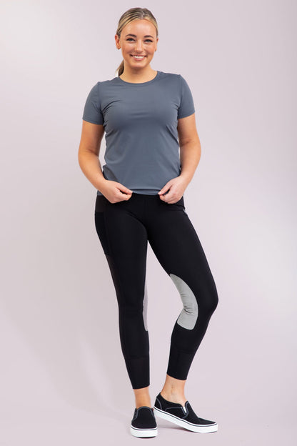 Taylor Riding Pants in Black/Black - Tailored Riding Pants (bottom)