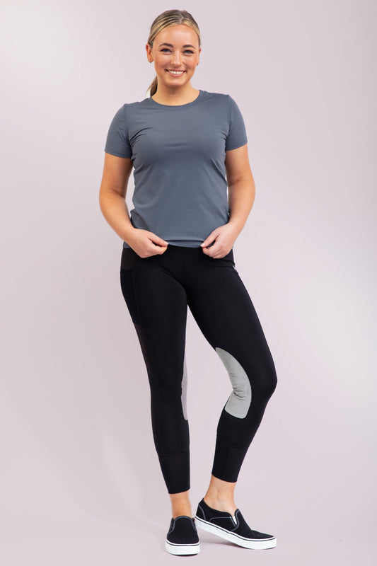 Taylor Riding Pants in Black/Black - Tailored Riding Pants (bottom)