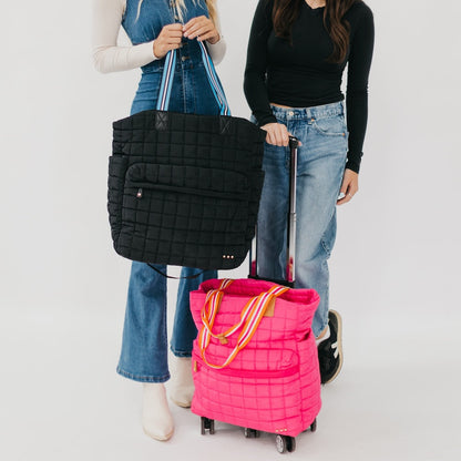 Tenley Quilted Tote Roller Bag view 14