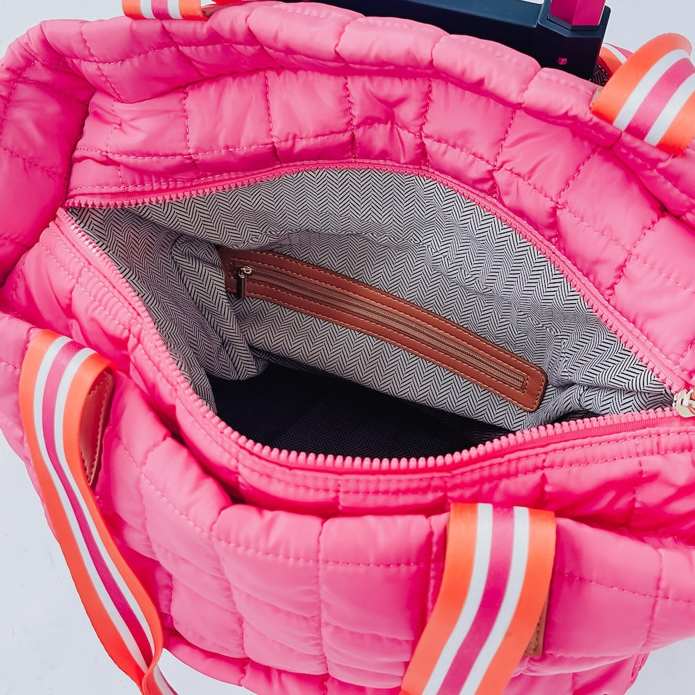 Tenley Quilted Tote Roller Bag view 15