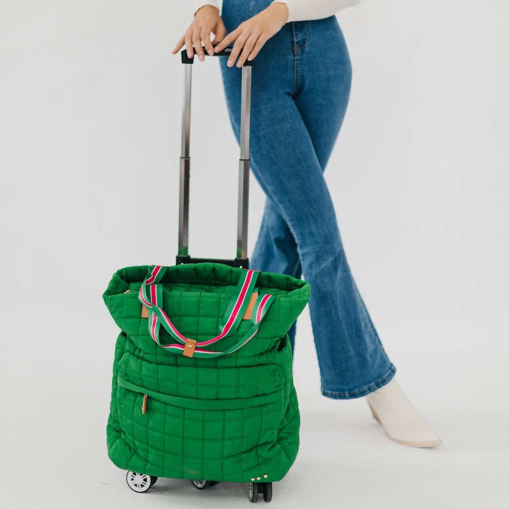 Tenley Quilted Tote Roller Bag view 22