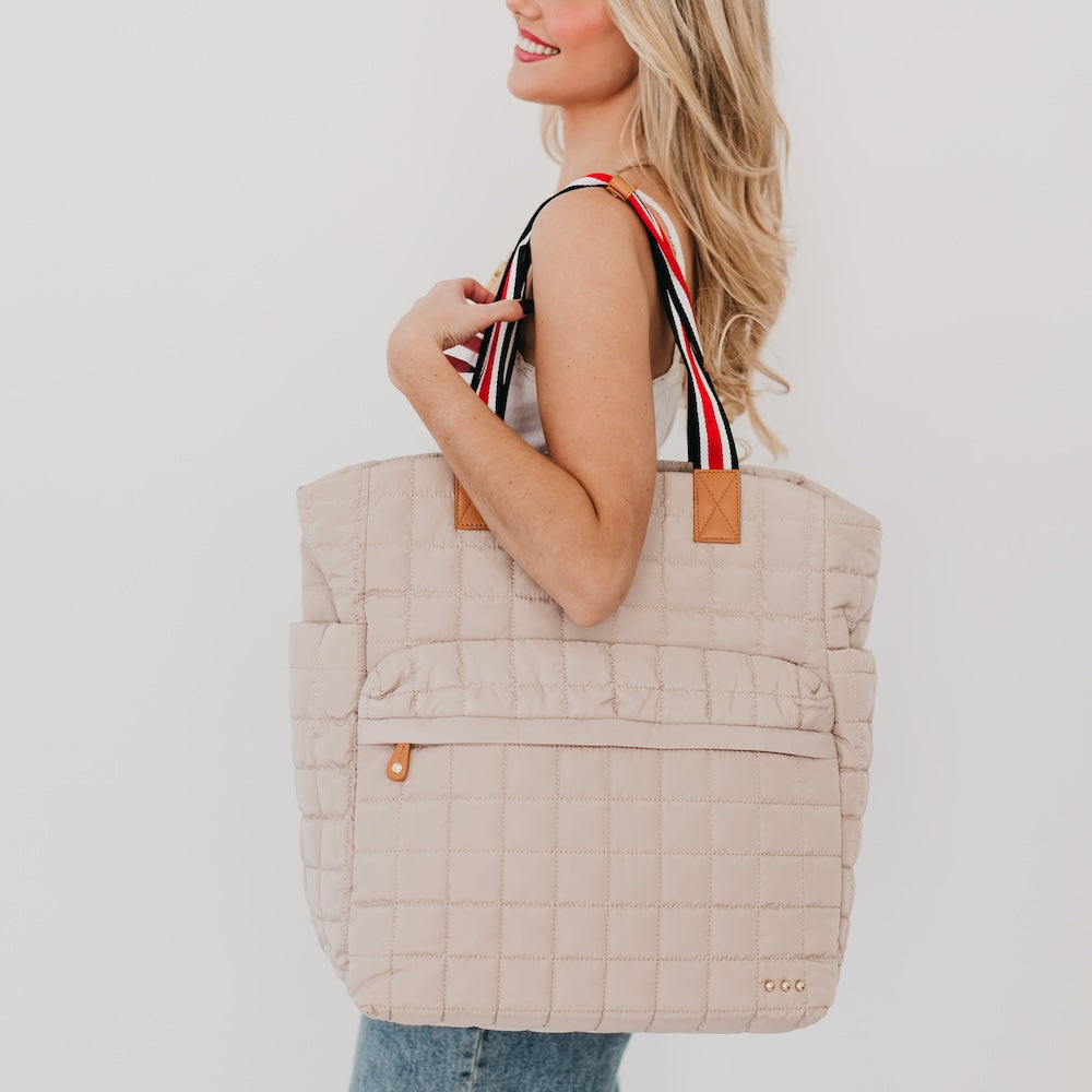 Tenley Quilted Tote Roller Bag view 24