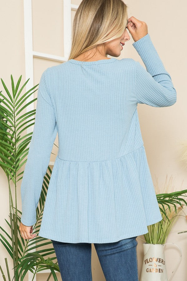 Textured Baby Doll view 16 - Textured Babydoll Top